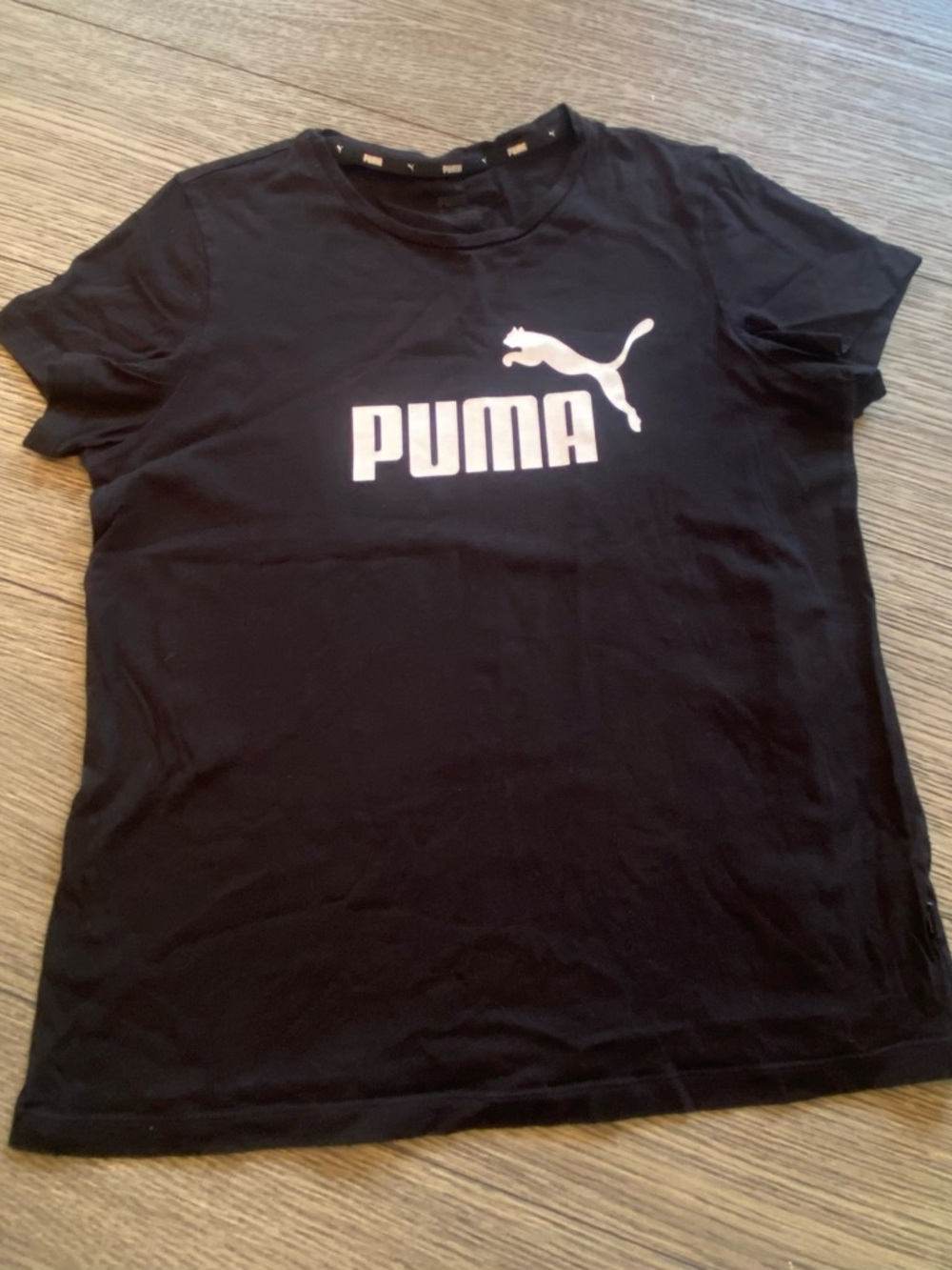 Puma Teen/Youth Women’s Black Logo Crew Neck T-Shirt